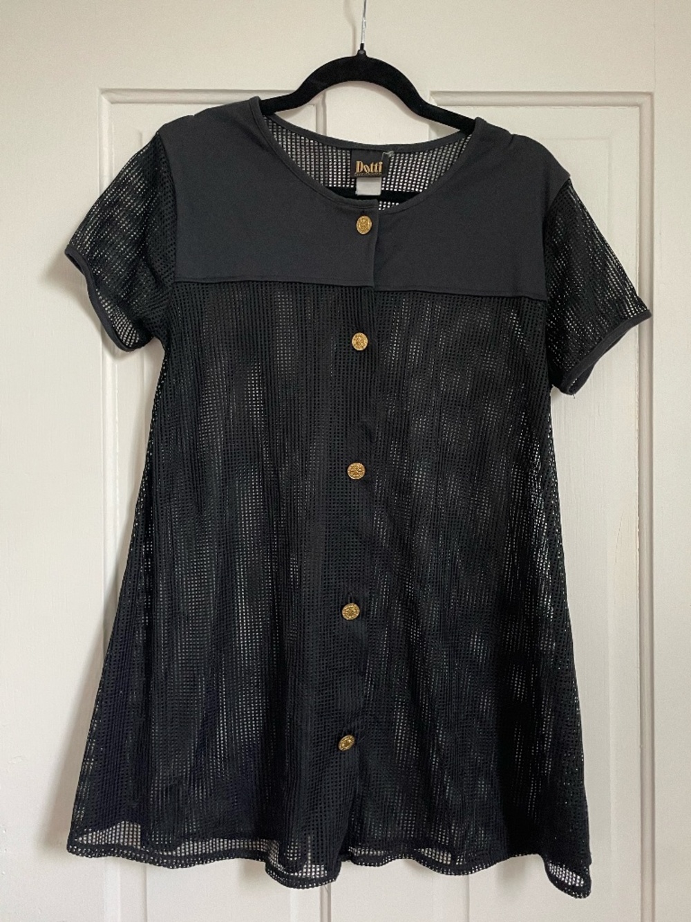 Dotti Black Mesh Coverup